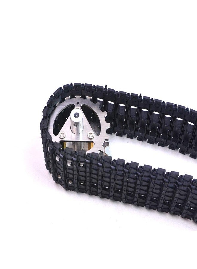 XiaoR GEEK قطعتان من سيارات الروبوت، 95 سم، مسارات دبابة زاحفة مع تروس لمشروع دبابة روبوت DIY للمراهقين والبالغين - لا تشمل عجلات التوجيه (مجموعة مسارات TH) - Image 2